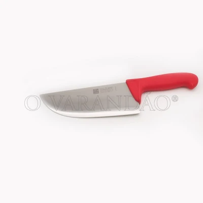 CUTELO 20 CM CABO PLASTICO VERMELHO