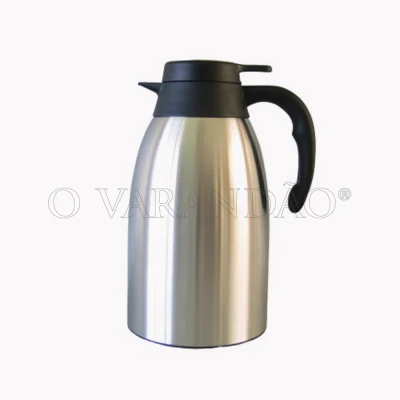 JARRO TÉRMICO INOX C/PATILHA FUNDO BORRACHA 2.0L