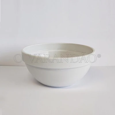 Saladeira empilhável policarbonato branco ø10 cm